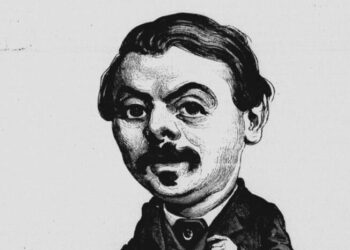 Alfred De Caston; Karykatura przedstawiająca wicehrabiego de Castona (fot. domena publiczna)