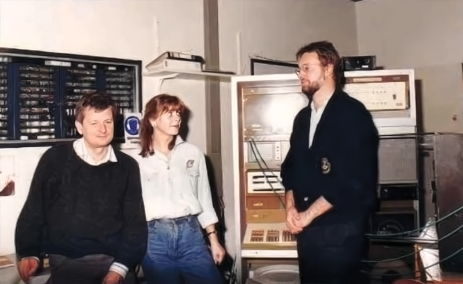 Historyczne zdjęcie po  zakończeniu tego spektakularnego eksperymentu na Uniwersytecie w Lubece. Zdjęcie z 1988 roku