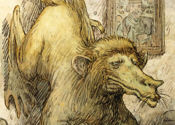 Duch Baj z II części „Bestiariusza Słowiańskiego” (Paweł Zych, Witold Wargas, wyd. Bosz, 2022)