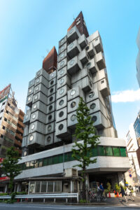 Nakagin Capsule Tower, Jordy Meow, Wikimedia Commons