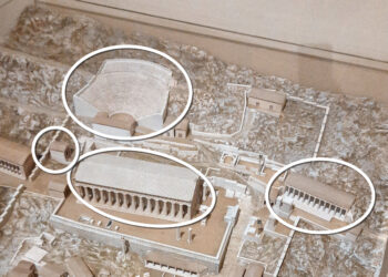 Mapa kompleksu świątynnego. Fot. Monika I. Rożek