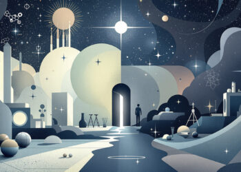 Paranormal vs Science. Graf. Marek Sęk/AI/FLUX