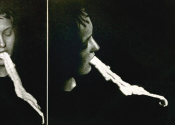 Manifestacja ektoplazmy przez Stanisławę P. Fot. domena publiczna