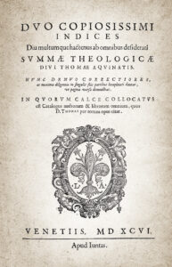 Summa theologica, 1596, autorstwa Św. Tomasza z Akwinu, Domena publiczna
