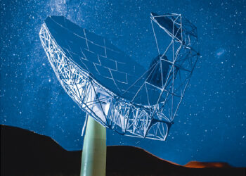 MeerKAT telescope. Źródło: YouTube, New SciTech
