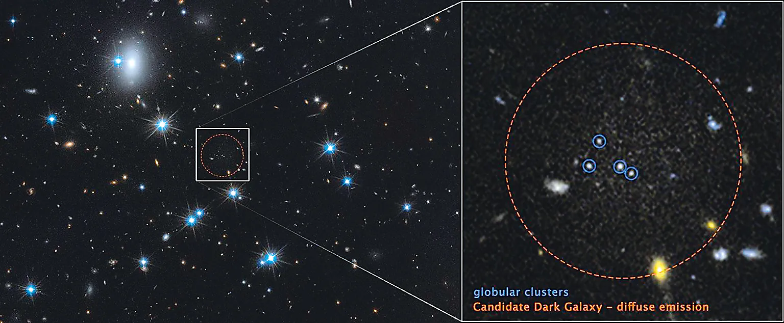 Ghost Galaxy CDG-2. Źródło: science.nasa.gov